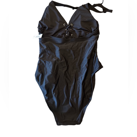 Adore Me one piece halter tie swimsuit. Size L - Picture 2 of 4